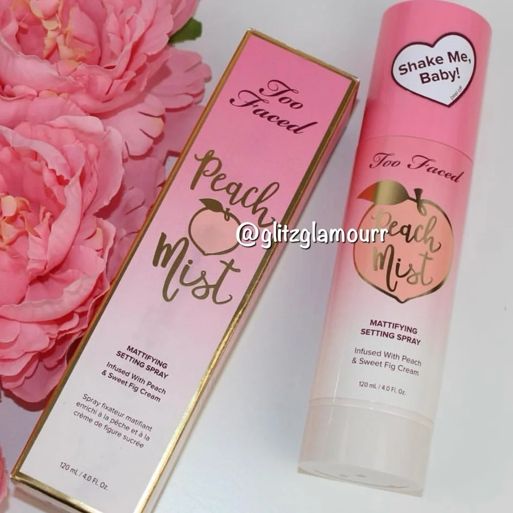 🍑Too Faced Peach Mist Mattifying Setting Spray🍑